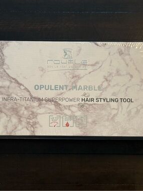 Royale Opulent Marble Infra-Titanium Hair Straightener Flat Iron NIB